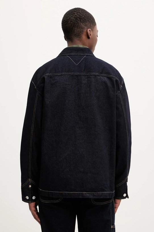Odzież Tommy Jeans kurtka jeansowa DM0DM22419 granatowy