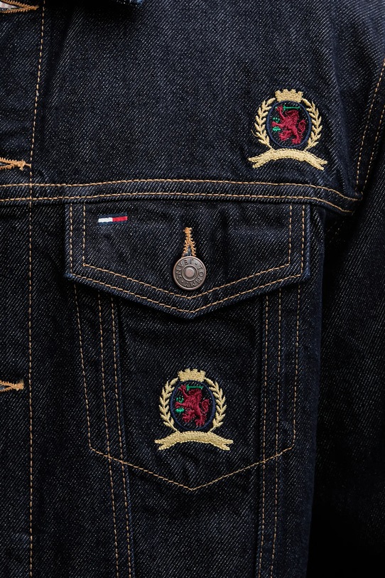 Tommy Jeans kurtka jeansowa DM0DM22988 granatowy