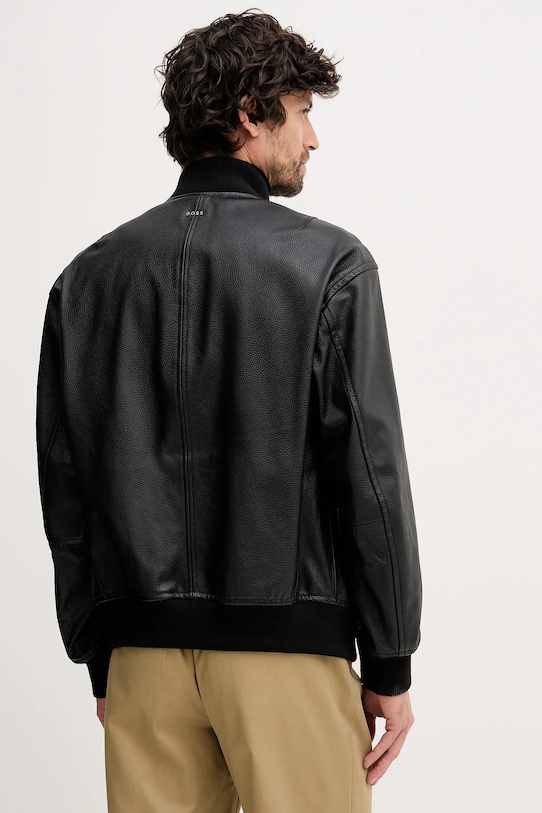 Odzież BOSS Orange kurtka skórzana Jakri 50552151 czarny