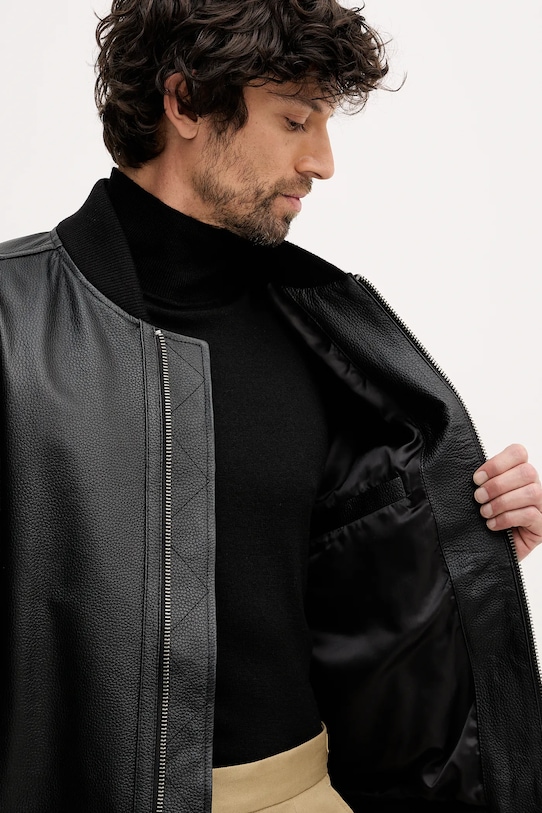 BOSS Orange kurtka skórzana Jakri 50552151