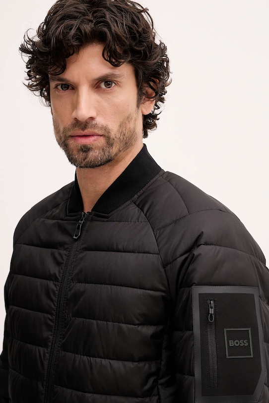 Μπουφάν BOSS Green μαύρο 50551074