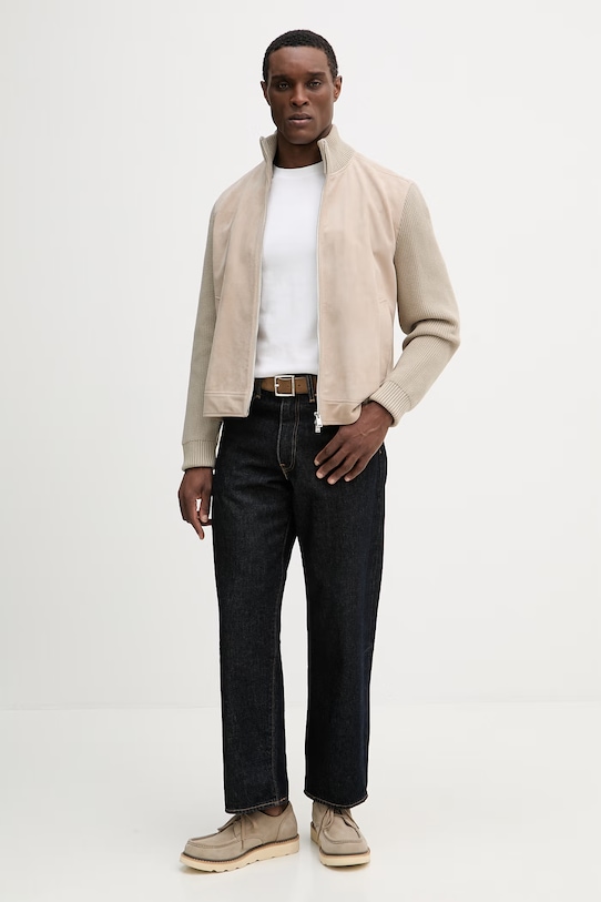 Bunda BOSS H-Maven 50553632 béžová SS26