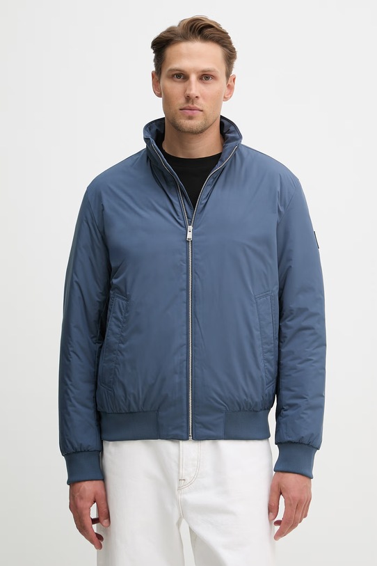 Bunda BOSS H-Clase s podšívkou modrá 50553625