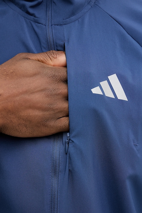 adidas Performance kurtka do biegania Run Essentials JZ7781 niebieski