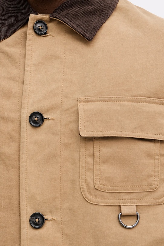 Хлопковая куртка Tommy Hilfiger бежевый MW0MW41925