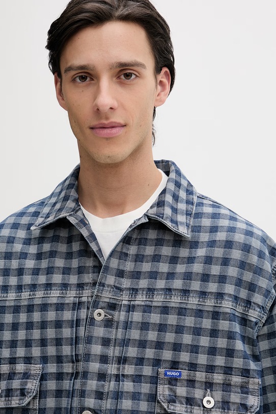 Hugo Blue kurtka jeansowa Nial granatowy 50551958