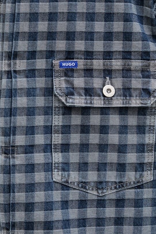Hugo Blue kurtka jeansowa Nial 50551958 granatowy