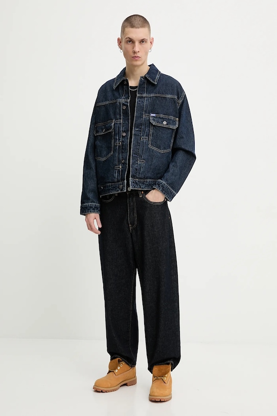 Hugo Blue kurtka jeansowa 50553560 granatowy SS26