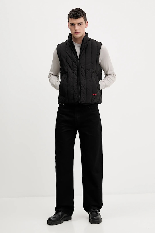 Αμάνικο μπουφάν HUGO Breno2611 50552653 μαύρο SS26