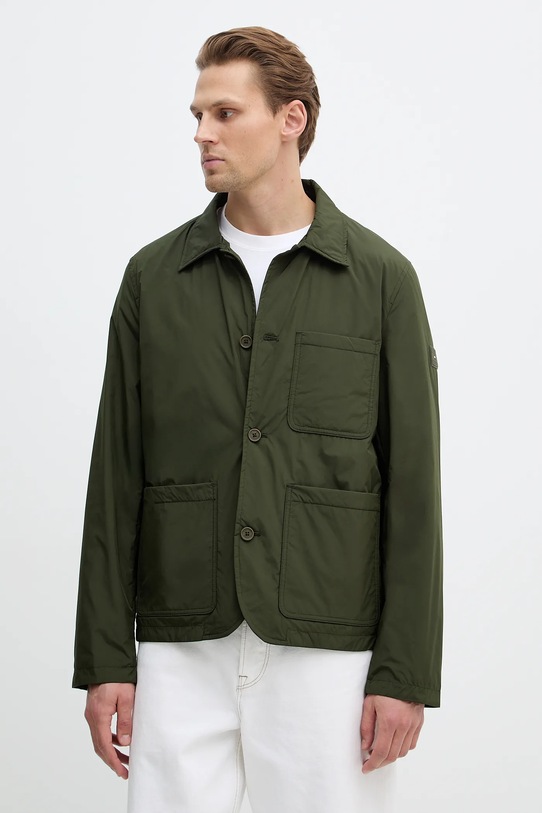 Tommy Hilfiger kurtka bez kaptura zielony MW0MW42564