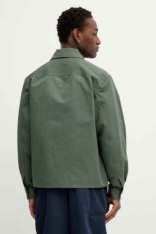 Odzież Kenzo koszula bawełniana FG55CH5439OT zielony