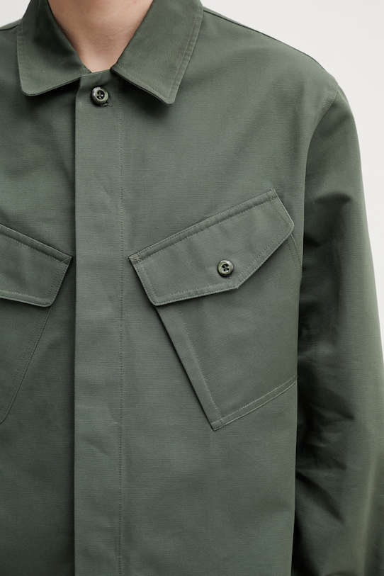 Kenzo koszula bawełniana zielony FG55CH5439OT