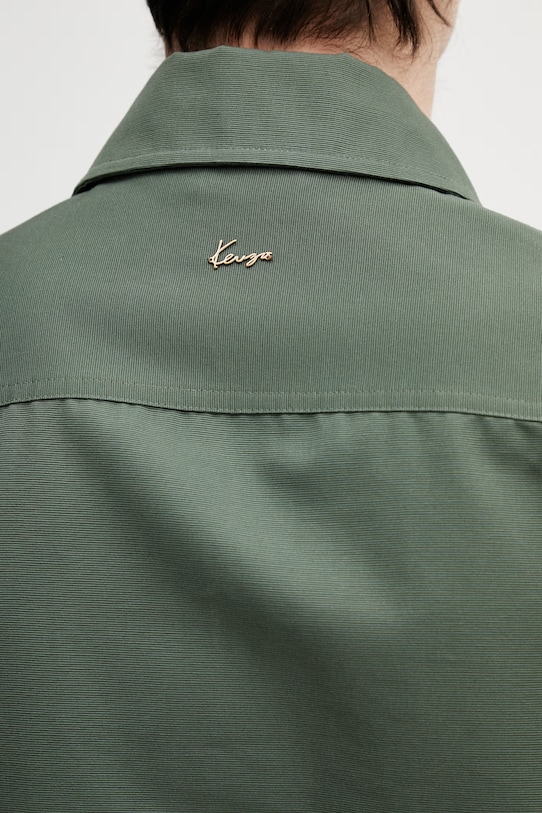 Kenzo koszula bawełniana FG55CH5439OT zielony