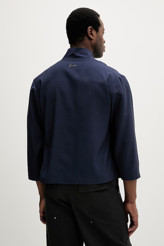 Odzież Kenzo marynarka z wiskozy damska FG55VE1409TX granatowy