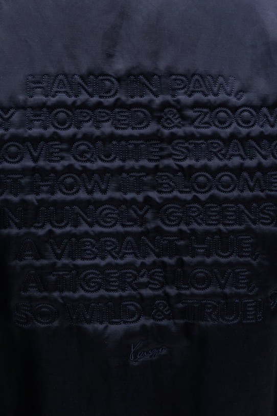 Kenzo bomberka męska z lnem FG55BL1829FX granatowy