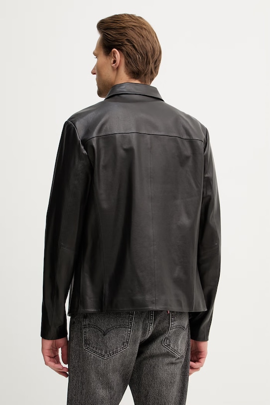 Odzież Guess kurtka skórzana M6RL1C.L0770 czarny