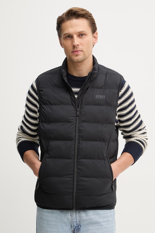 Guess bezrękawnik bez kaptura czarny M6RN25.WJ242