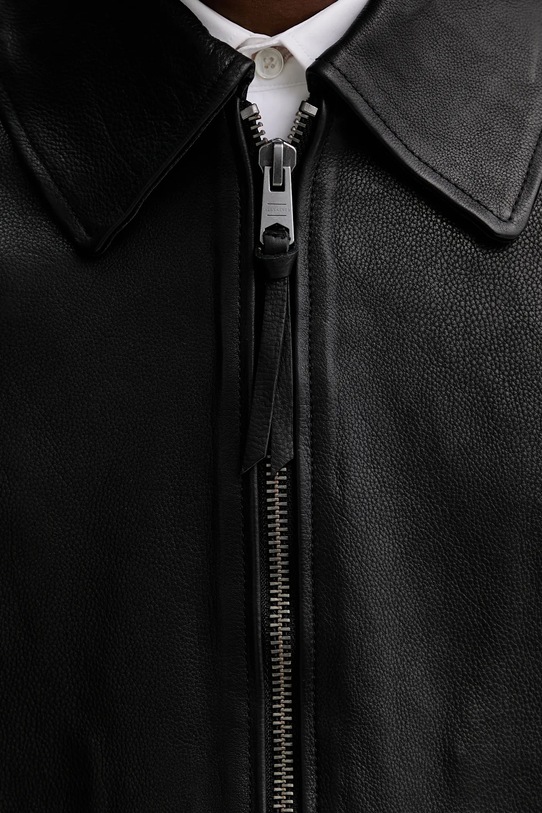 Usnjena jakna AllSaints M054LD črna