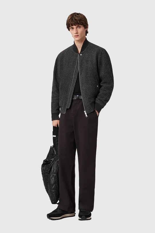 AllSaints kurtka bomber z dodatkiem wełny M047OD