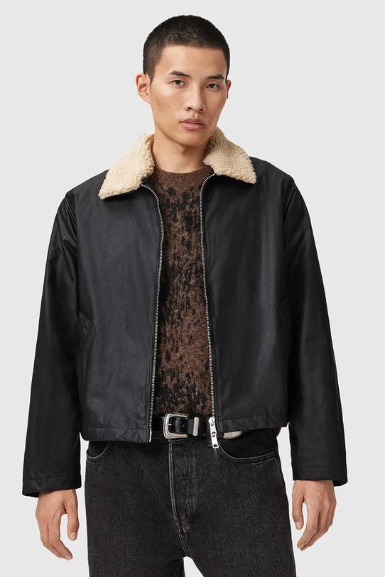 AllSaints kurtka czarny M040OD