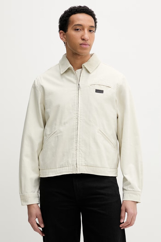 AllSaints kurtka przejściowa męska bawełniana beżowy M080OB