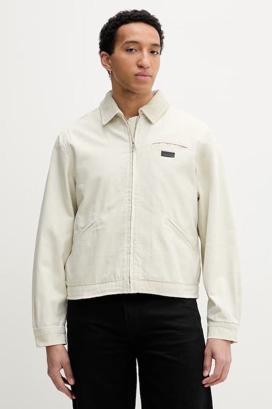 AllSaints kurtka przejściowa męska bawełniana beżowy M080OB