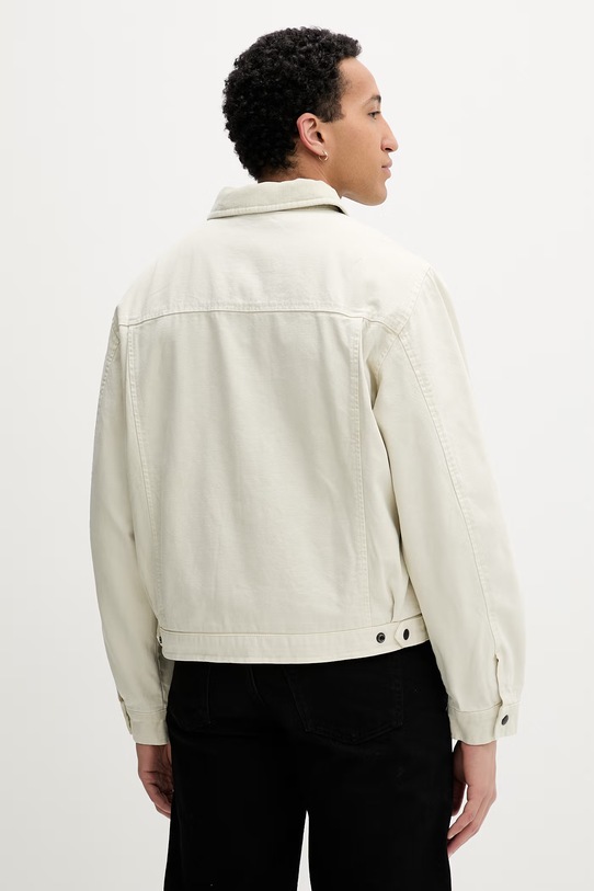 Odzież AllSaints kurtka przejściowa męska bawełniana M080OB beżowy