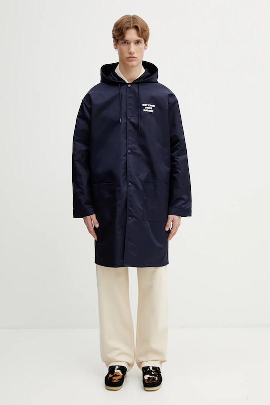 Odzież Drôle de Monsieur kurtka La Parka Slogan PERM.CT130.PA014.NY czarny