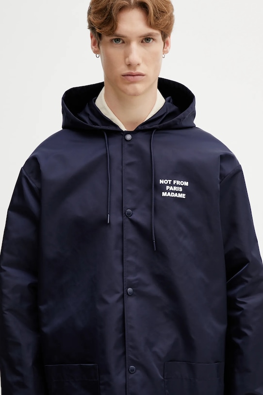 Drôle de Monsieur kurtka La Parka Slogan czarny PERM.CT130.PA014.NY