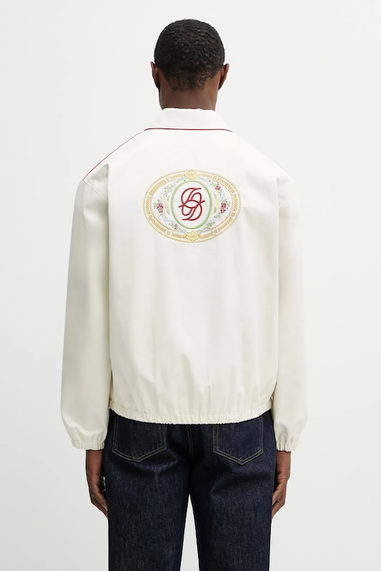 Drôle de Monsieur kurtka Blouson Brodé nieocieplane beżowy J.JT260.CO244.OW