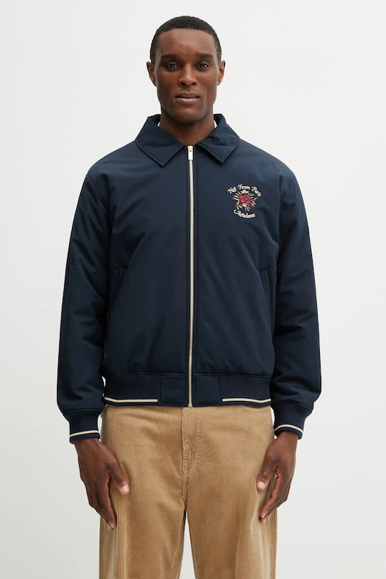 Одежда Куртка Drôle de Monsieur Slogan Rose J.JT257.PL163.NY тёмно-синий