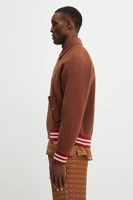 Drôle de Monsieur kurtka bomber z dodatkiem wełny Bomber Drôle J.JT262.WO031.CHO brązowy SS26