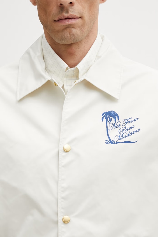 Drôle de Monsieur Slogan Palmier krótka kurtka męska beżowy K.JT277.PA014.OW