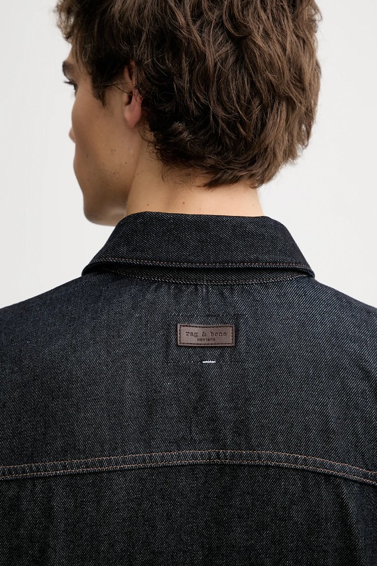 Rag & Bone kurtka jeansowa RX0725HORRR granatowy