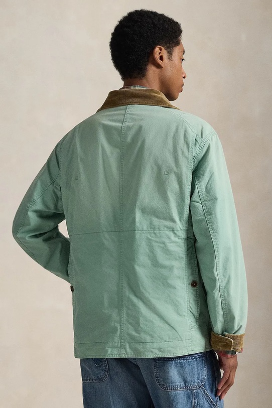 Polo Ralph Lauren kurtka bawełniana 710P02026 zielony SS26