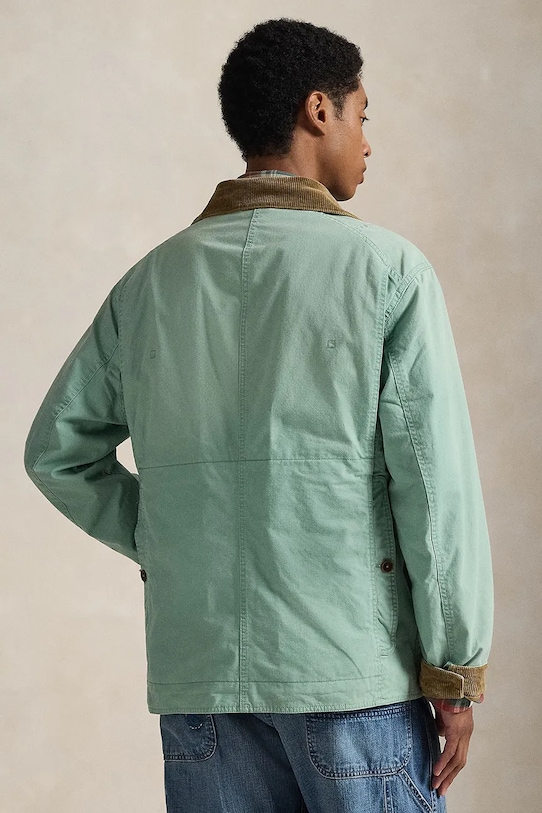 Polo Ralph Lauren kurtka bawełniana 710P02026 zielony SS26