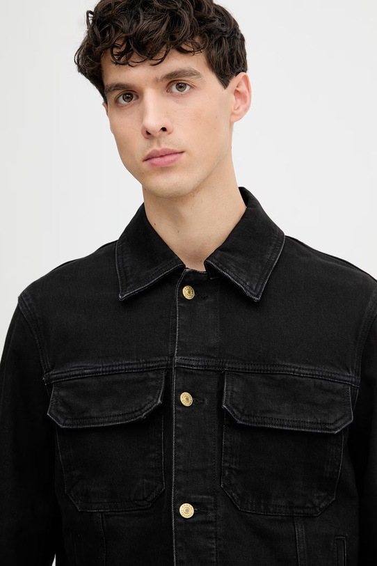 Odzież Armani Exchange kurtka męska jeansowa XM002028.AF19899 czarny