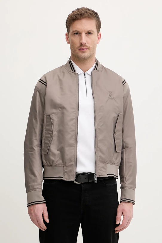 Armani Exchange kurtka bomber bez kaptura beżowy XM002017.AF19828