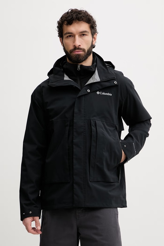 Columbia kurtka przeciwdeszczowa męska Street Heights czarny 2154761