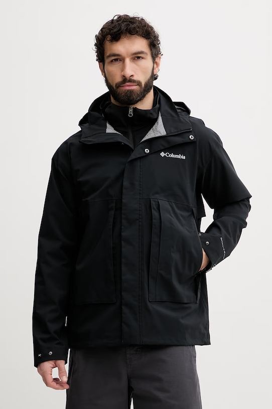 Columbia pánska nepremokavá bunda Street Heights čierna 2154761