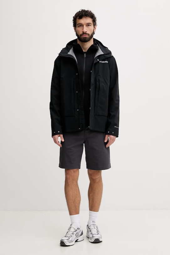 Columbia pánska nepremokavá bunda Street Heights 2154761 čierna SS26