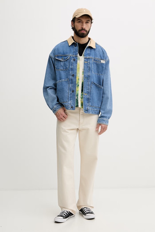 Columbia kurtka jeansowa męska Acker Rock 2156551 niebieski SS26