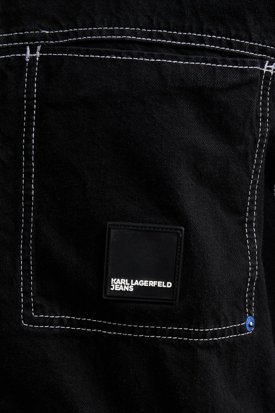 Karl Lagerfeld Jeans kurtka jeansowa B1M14020 czarny