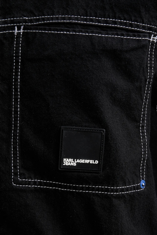 Karl Lagerfeld Jeans kurtka jeansowa B1M14020 czarny