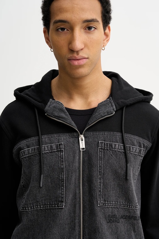 Karl Lagerfeld Jeans kurtka czarny B1M14044