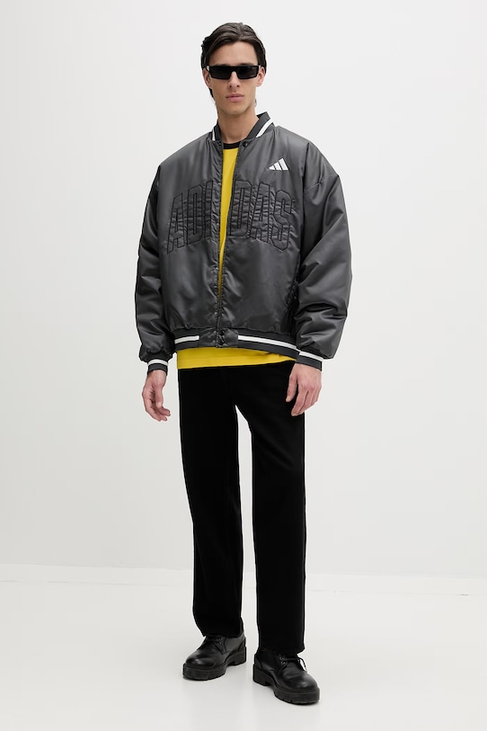 adidas kurtka bomber Stadium JZ6913 szary SS26