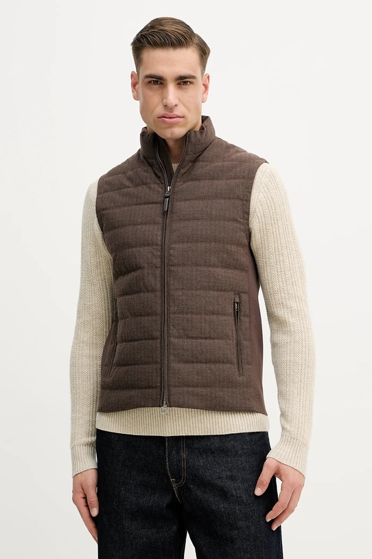 Hackett London bezrękawnik bez kaptura brązowy HM4000100