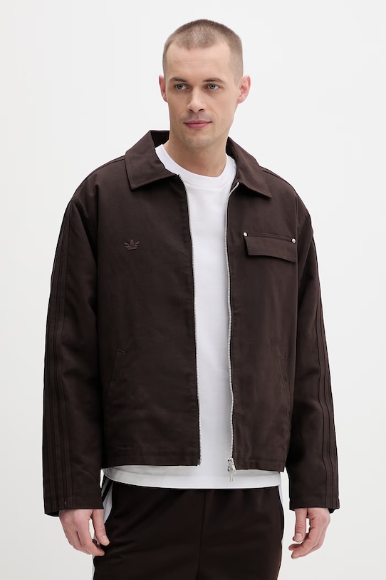 adidas Originals kurtka bez kaptura brązowy KG6453