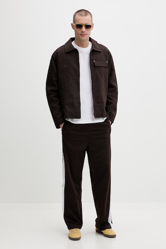 adidas Originals kurtka męska bawełniana KG6453 brązowy SS26