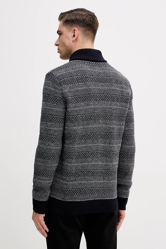 Odzież Barbour kardigan wełniany Helmsley MKN1702 granatowy